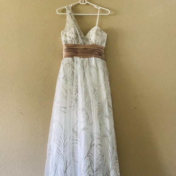 tulle maxi prom dress